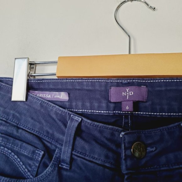 NYDJ Jeans Clarissa Slimming Straight Ankle Classic Navy 6 - Picture 6 of 11
